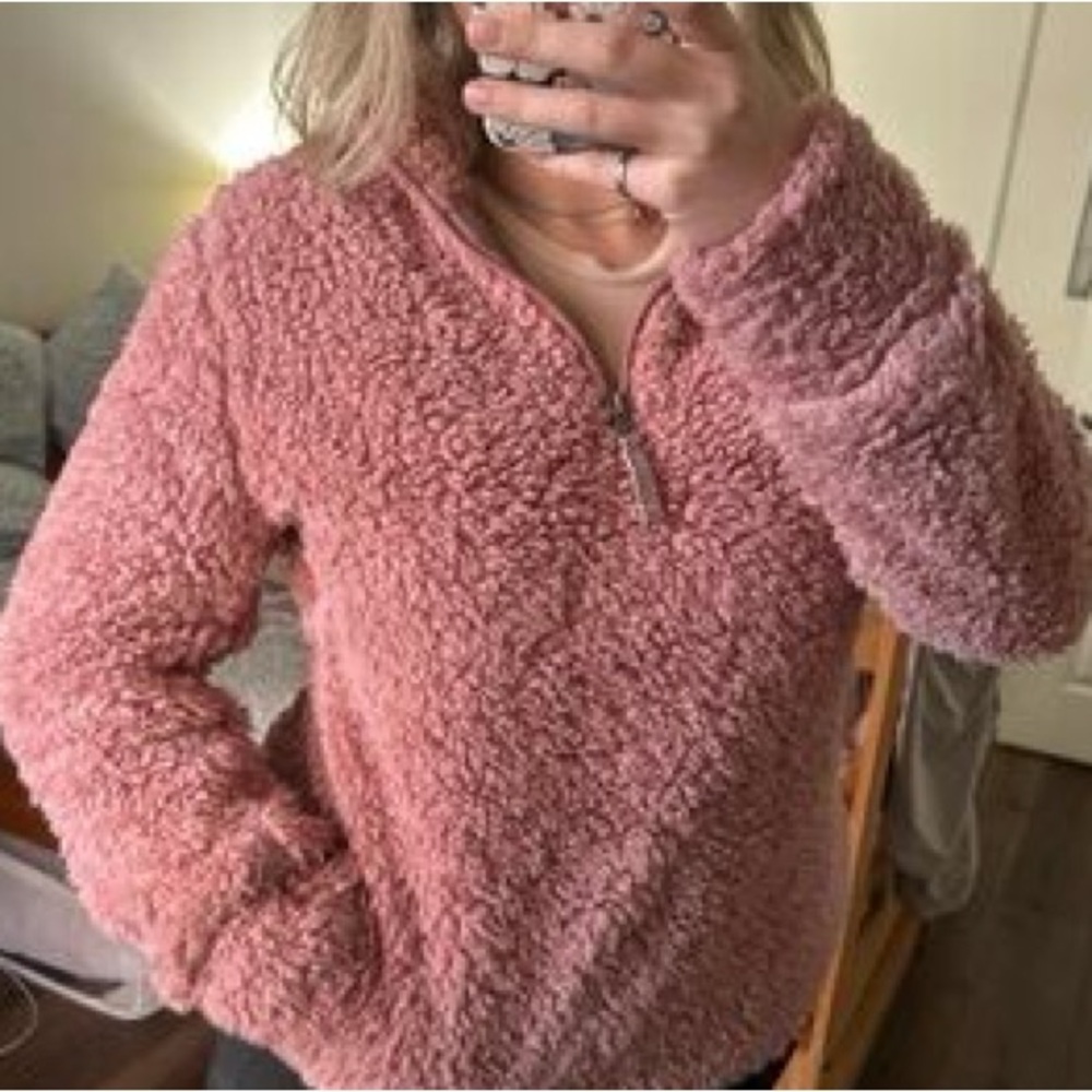 Weatherproof Women's Soft Pink Teddy Jacket
